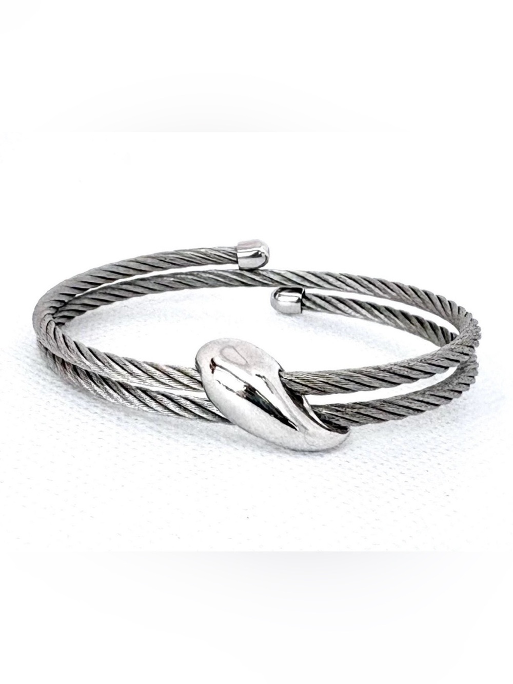 Charriol Steel Cable Wrap Bracelet